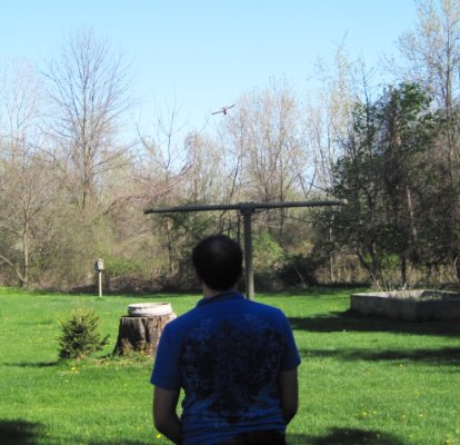 Piloting the remote controlled plane